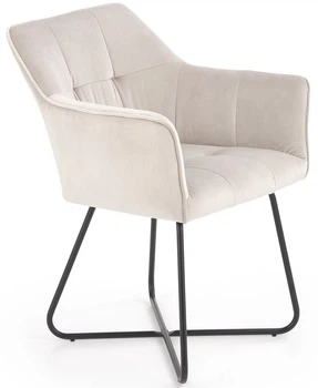 Стілець для кухні та вітальні Halmar K377 на полозках Бежевий (5905248118911)