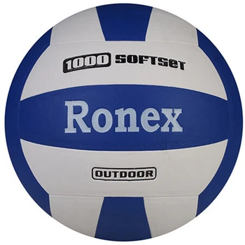 М'яч волейбольний синьо-білий Ronex Soft Set RX-1000