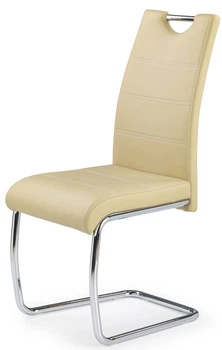 Стілець для кухні та вітальні Halmar K211 на полозах Бежевий (5905248117280)