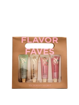 Набір блисків для губ Victoria’s Secret 4-Piece Flavor Favorites Lip Gloss Gift Set, 4 шт.