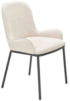 Стілець для кухні та вітальні Halmar K481 із підлокітниками Бежевий (5905248121133)