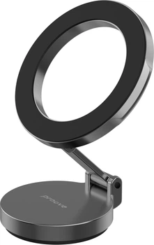 Автодержатель для телефона Proove Hoop Stick-on Magnetic Ring Black (555420001)