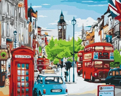 Картина за номерами Година-пік у Лондоні Brushme 48x60 (BS33932L)