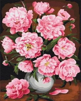 Картина за номерами Піони весною Brushme 40x50 (BS30590)