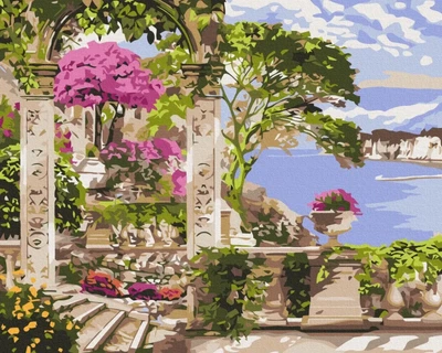 Картина за номерами Квіти в саду Brushme 40x50 (BS53743)
