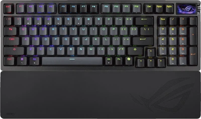 Клавіатура бездротова ASUS ROG Azoth 96 HE HFX V2 Magnetic Switch Wireless/Bluetooth/USB Black (90MP040H-BKUA20)