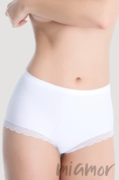 Трусики макси с высокой посадкой Julimex RUBY panty 2XL Белые