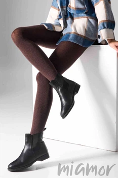 Колготки теплые хлопковые Mona Cotton 350 den 2 Шоколад