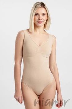 Боди корректирующий на широких бретелях Giulia BODY SLIP SHAPEWEAR S/M Черный