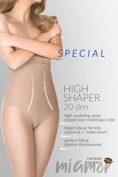 Колготки с высокой утягивающей талией Gabriella High Shaper 20 5 Бежевые