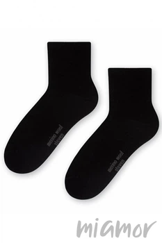 Носки женские из мериносовой шерсти STEVEN 130 Merino Wool 38-40 Черные