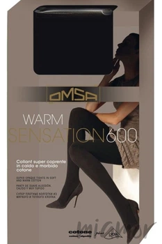 Бавовняні теплі колготки OMSA Warm Sensation 600d 3 Nero