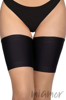 Ленты на бедра (бандалетки) от натирания Annes Satin Thigh Band 2XL Чёрный