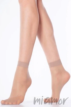 Носочки женские тонкие прозрачные Lores Sophie 15 den One Size Visone