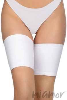 Ленты на бедра (бандалетки) от натирания Annes Satin Thigh Band 3XL Белые