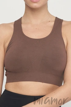 Топ спортивний безшовний GIULIA TOP ENERGY DEEP TAUPE S/M Тауп