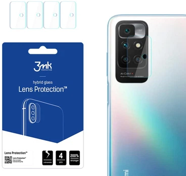 Zestaw szkieł hybrydowych 3MK Lens Protect na aparat Xiaomi Redmi 10 4 szt (5903108436793)