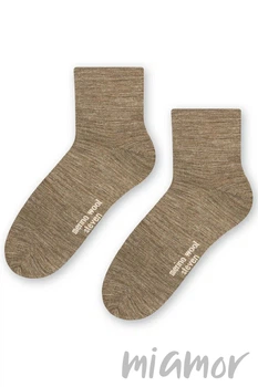 Носки женские из мериносовой шерсти STEVEN 130 Merino Wool 35-37 Бежевые