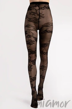Колготки ажурні з вирізами FIORE WILD DREAM 20d O5040 4 Nero