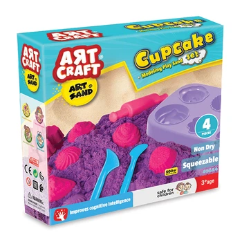 Набор для творчества DEDE Toys Art Craft Кинетический песок Лепка кексов (03624)