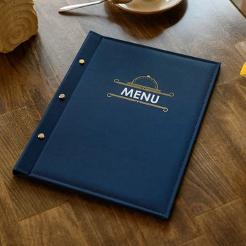 Папка А4 для меню Inko Horeca из искусственной кожи ФМ11A4-N_1 Темно Синий