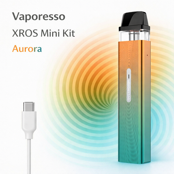 Под-система многоразовая электронная сигарета Vaporesso XROS Mini Kit Aurora мини-под на 1000мАч с боковой заправкой