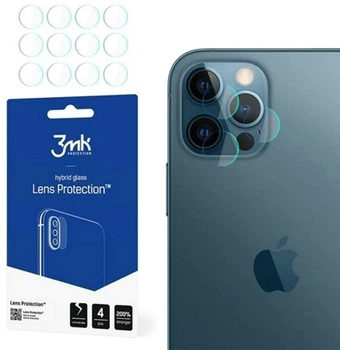 Комплект захисного скла 3MK Lens Protection для камери Apple iPhone 12 Pro 4 шт (5903108323215)