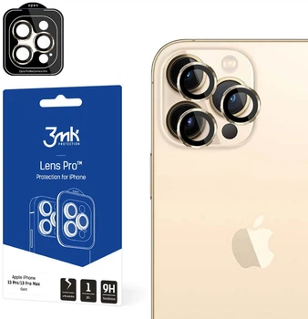 Захисне скло 3MK Lens Protection Pro для камери iPhone 13 Pro/13 Pro Max з монтажною рамкою (5903108484039)