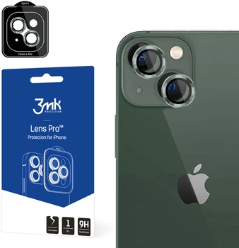 Szkło hartowane 3MK Lens Protection Pro na aparat iPhone 15 Plus z ramką montażową (5903108528689)