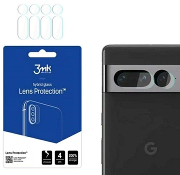 Zestaw szkieł hartowanych 3MK Lens Protection na aparat Google Pixel 7 Pro 4 szt (5903108494946)