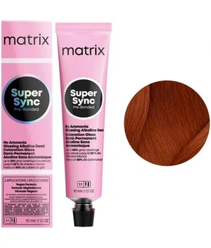 Безаммиачный тонер на щелочной основе Matrix Super Sync Pre-Bonded 6CG 90 мл