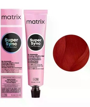 Безаммиачный тонер на щелочной основе Matrix Super Sync Pre-Bonded 7RR+ 90 мл