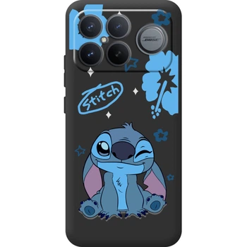Силиконовый Черный Чехол с Картинкой для Xiaomi Poco F8 Ultra Принт (Стич, Stitch) (70374-ysb012)