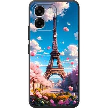 Силиконовый Чехол с Картинкой для OPPO A6 Принт (Париж, Эйфелева Башня) (70683-ysm035)