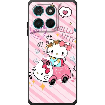 Силиконовый Чехол с Картинкой для Motorola G77 Принт (Хеллоу Китти, Hello Kitty) (72488-ysm032)