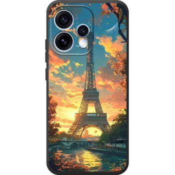 Силіконовий Чохол з Картинкою для OPPO Reno 15 Принт (Париж, Ейфелева Вежа) (70681-ysm037)