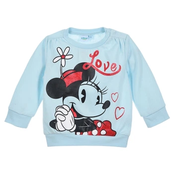 Дитяча світшот для дівчинки Disney Minnie Mouse синій 68 HS0089.LBLUE (6M)