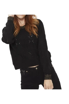 Жіночий ажурний джемпер Only Sofia чорного кольору M 15247301 BLACK (M)