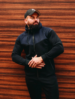 Кофта косая синий M (C0020)