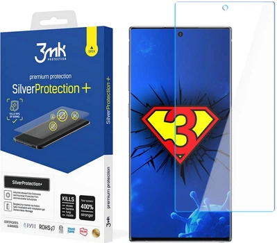 Захисна плівка 3MK SilverProtection+ для Samsung Galaxy Note 10 Plus антибактеріальна (5903108302913)