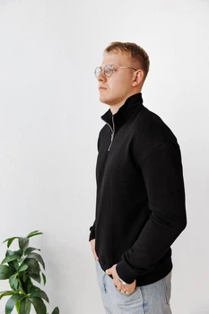 Кофта Мажор петля чорний XXL (D0050)