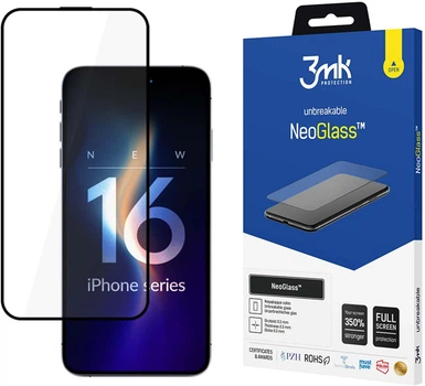 Фільтр конфіденційності 3MK NeoGlass для Apple iPhone 16 Pro Max Black (5903108597876)