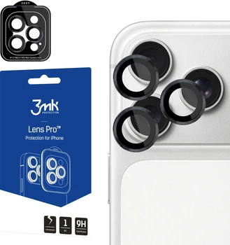 Szkło hartowane 3MK Lens Protection Pro do Apple iPhone 17 Pro/17 Pro Max Black (5903108664226)