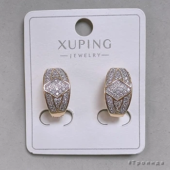 Сережки з позолотою 18К XUPING (34010375)