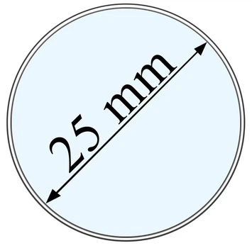 Капсула для зберігання монет з внутрішнім діаметром 25 мм