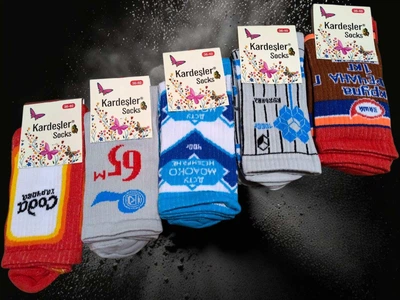Носки женские яркие в наборе из 5шт. Kardesler Socks. Размер 36-40