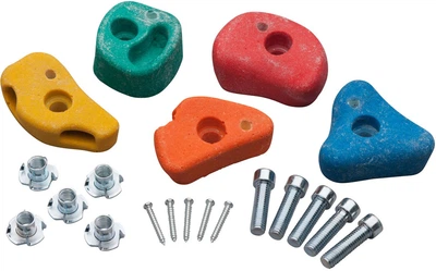 Набор маленьких камней для детского скалолазания SwingKing Climbing Stone Set Small с 2 отверстиями 5 шт. 2550045 (8717306719834)