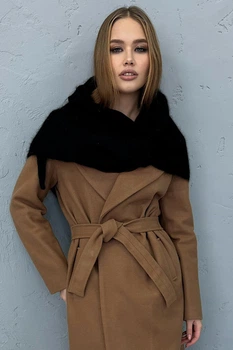 Косынка бактус шарф ангоровый Margot Cascona one size Черный
