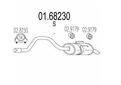 Глушник MTS (01.68230)