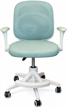 Кресло вращающееся детское с подставкой для ног PERFECT KIDS PANDA GREEN Perfect Home Зеленый